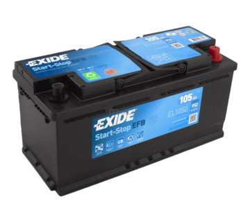 Акумулятор EXIDE START-STOP AGM  (EK1050), 105Ah,  950A